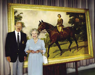 Artist Arnold Frieberg, Her Masgesty Queen Elisebeth. Picture frame by Phillip B Gottfredson.