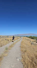Field research at Table Point Utah Lake