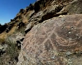 Petroglyph found at Table Rock on the southern end of Utah Lake, by Phillip B Gottfredson.